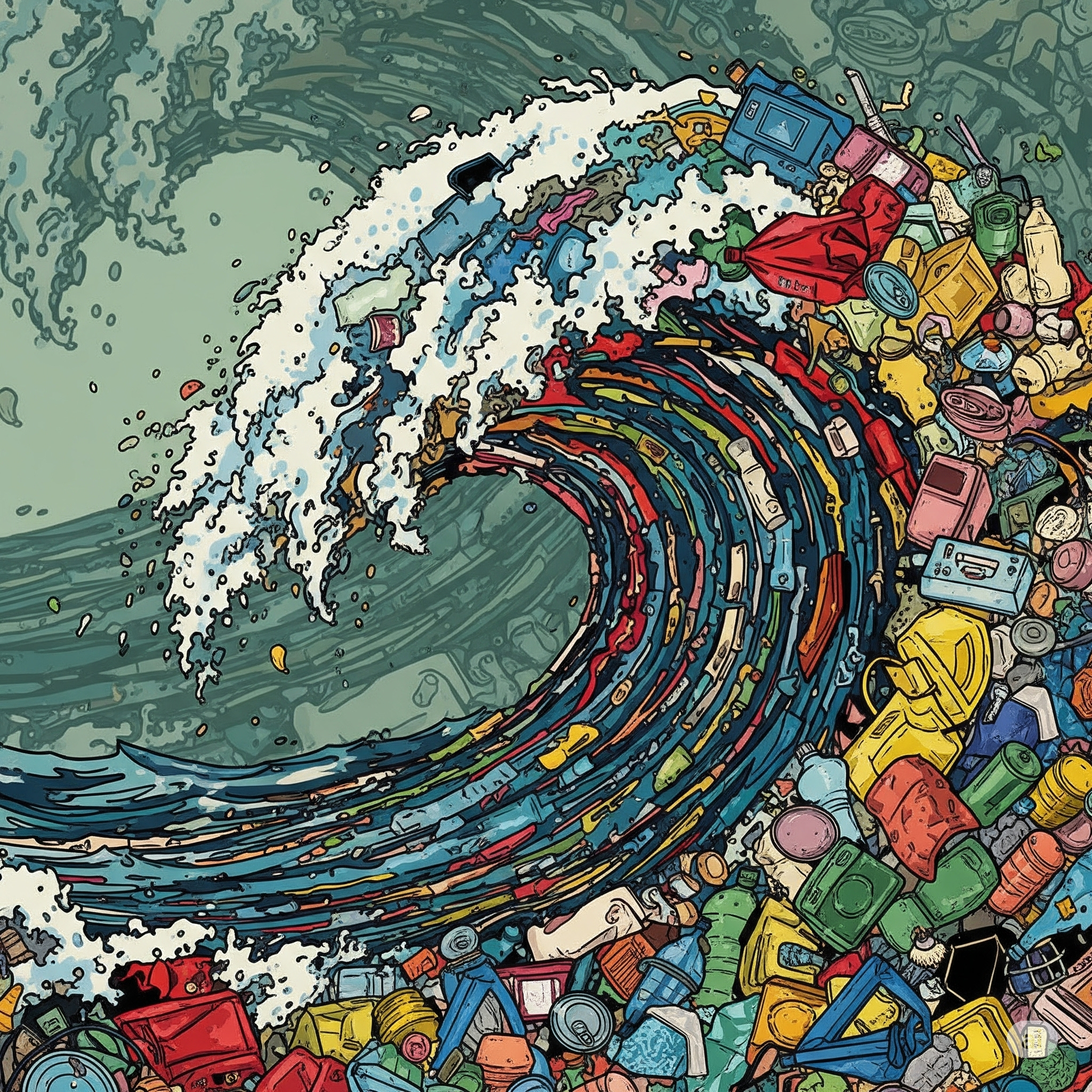 Pacific Islands plastic waste visualization